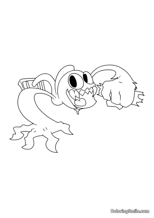 Violet sorti de la ventilation - Page de Coloriage