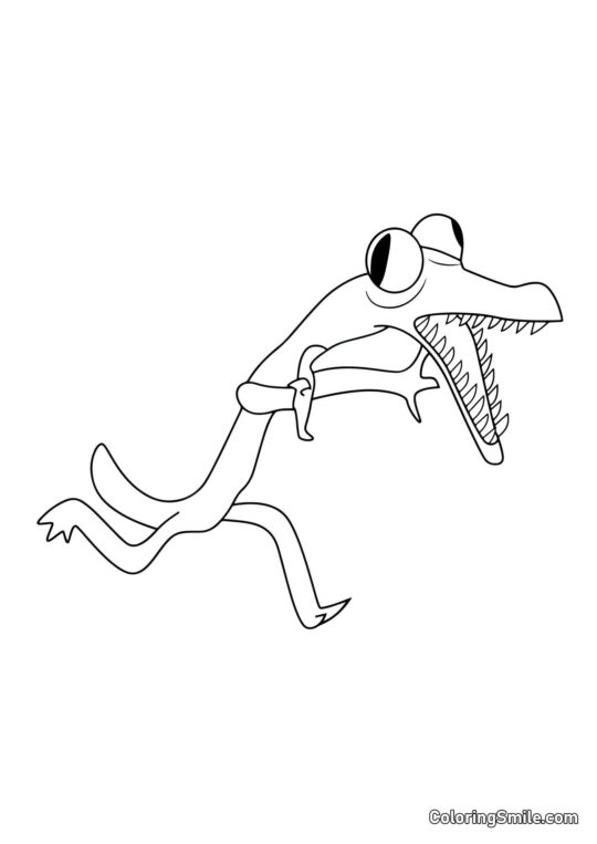 Orange court - Page de Coloriage