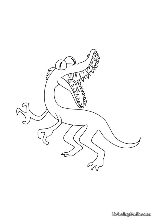 Orange fou des Rainbow Friends - Page de Coloriage