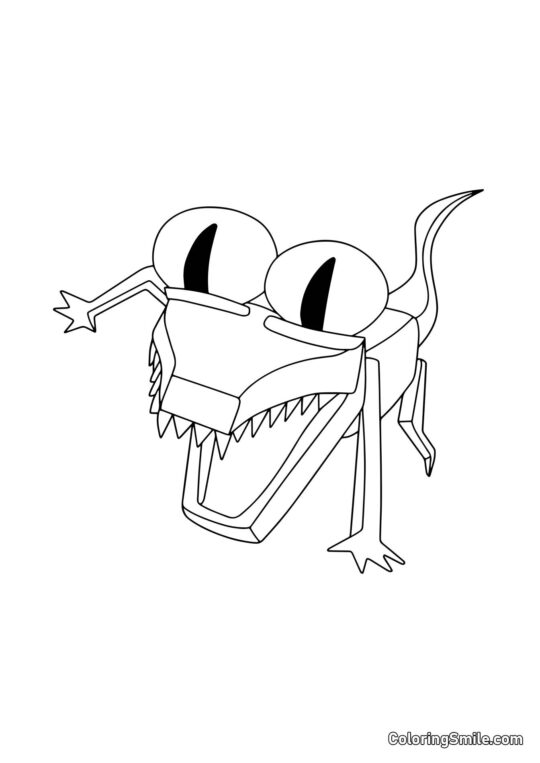 Orange des Rainbow Friends - Page de Coloriage