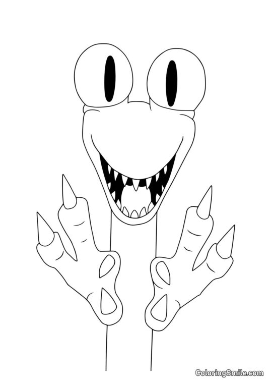 Orange avec de grandes griffes - Page de Coloriage