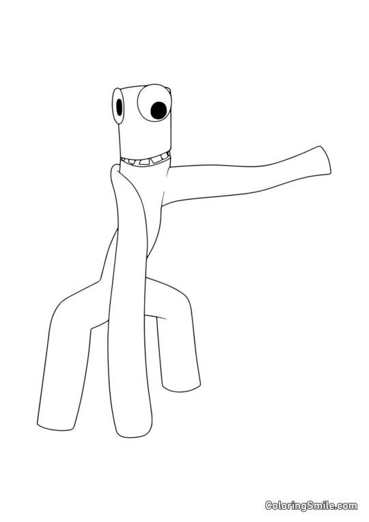 Grand Vert des Rainbow Friends - Page de Coloriage