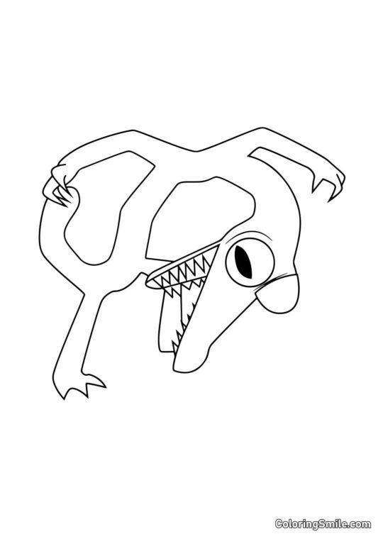 Orange s’est penché - Page de Coloriage