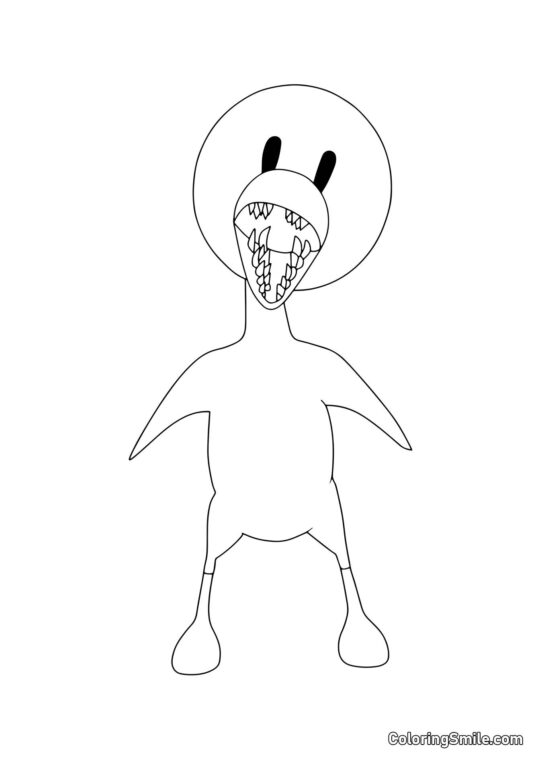 Jaune des Rainbow Friends - Page de Coloriage