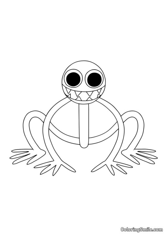 Violet montre les dents - Page de Coloriage