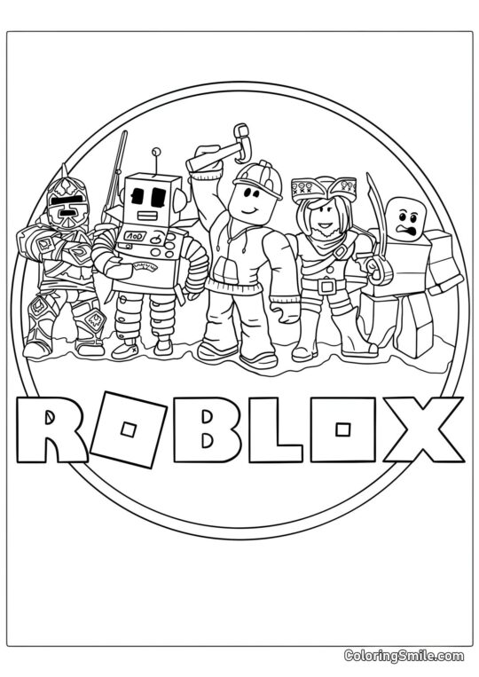 40 Nye Roblox Tegninger til Farvelægning Roblox Logo - Farvelægningsside