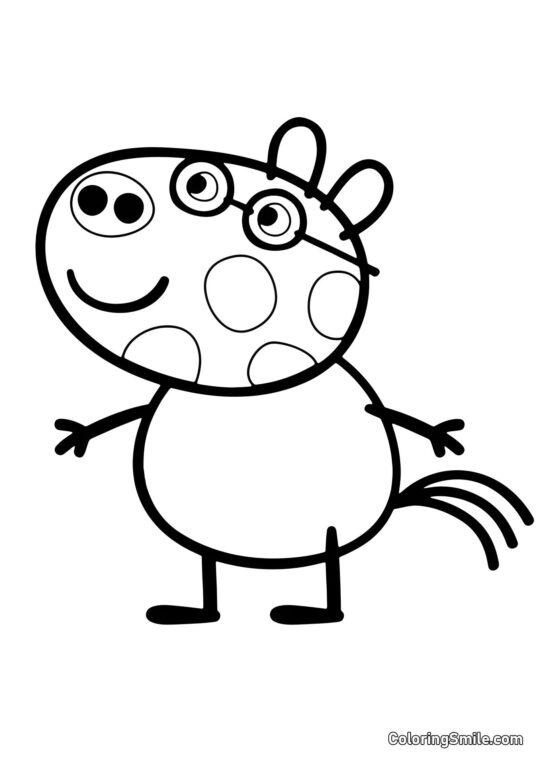 Kolorowanki Peppa Pig Pedro Kucyk - Kolorowanka