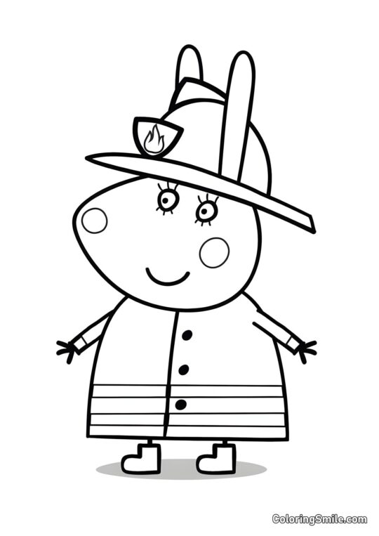 Kolorowanki Peppa Pig Mama Królik - Kolorowanka