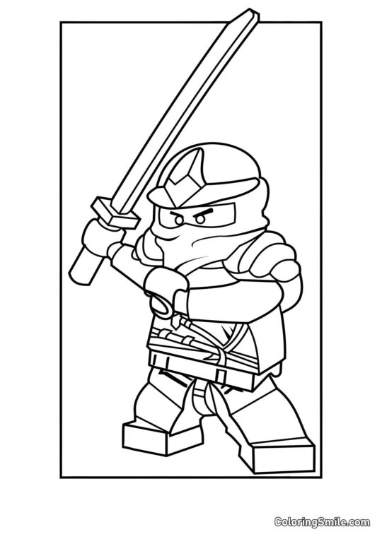 Disegni da colorare LEGO Ninjago Ninjago Zane ZX - Pagina da Colorare