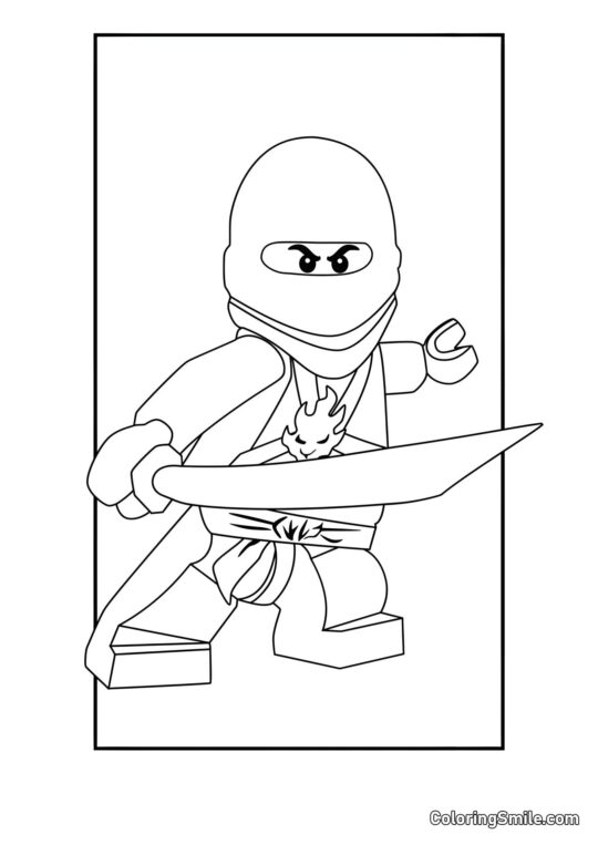 Disegni da colorare LEGO Ninjago Ninjago Kai - Pagina da Colorare