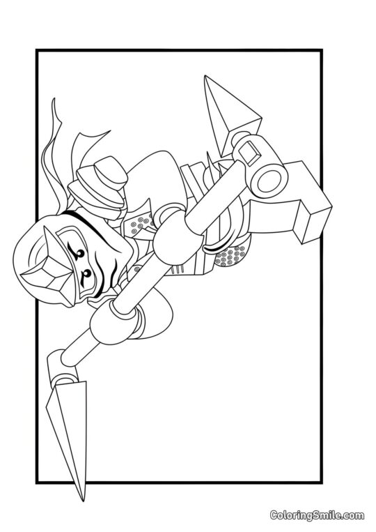 Disegni da colorare LEGO Ninjago Lloyd - Pagina da Colorare