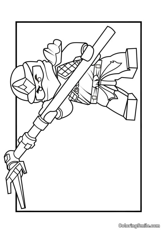 Disegni da colorare LEGO Ninjago Ninjago Cole ZX - Pagina da Colorare
