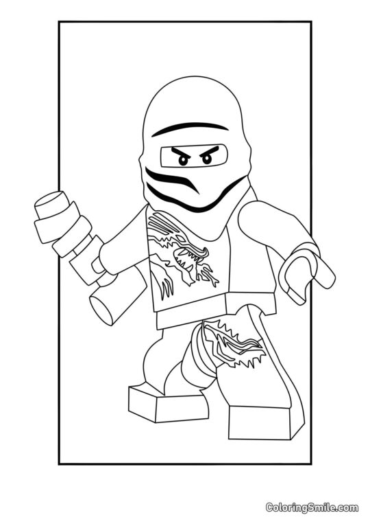 Disegni da colorare LEGO Ninjago Ninjago Zane - Pagina da Colorare