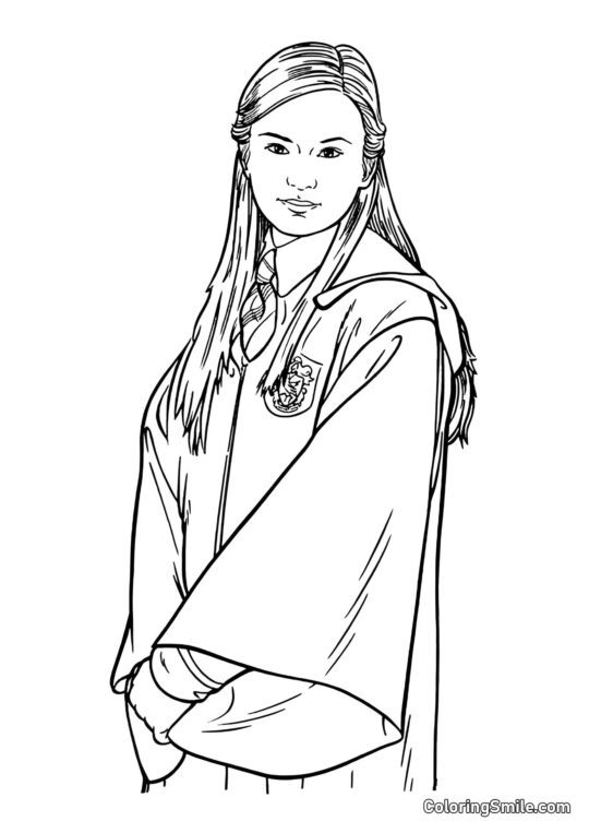 Cho Chang – o primeiro amor de Harry Potter - Página para Colorir