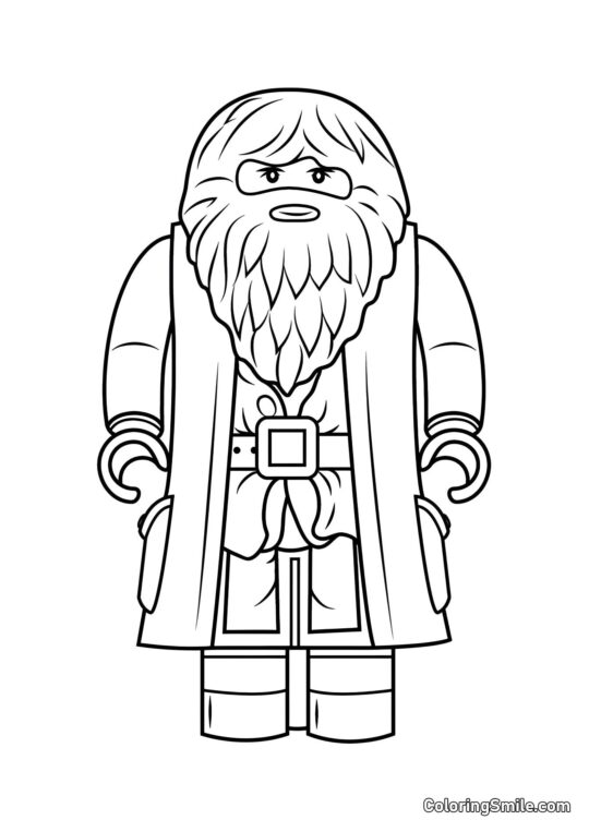 LEGO Hagrid - Página para Colorir