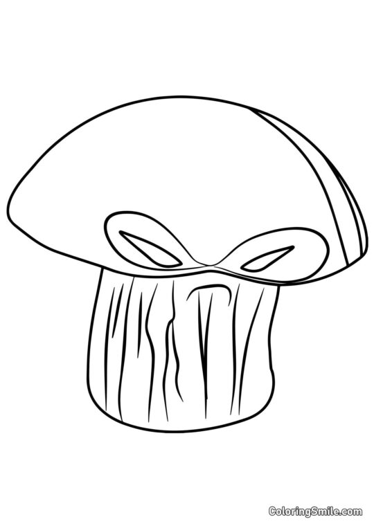 Doom-shroom fra Plants vs. Zombies - Farvelægningsside