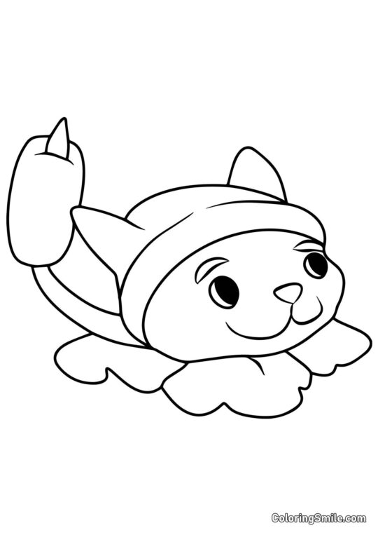 Kattail fra Plants vs. Zombies - Farvelægningsside