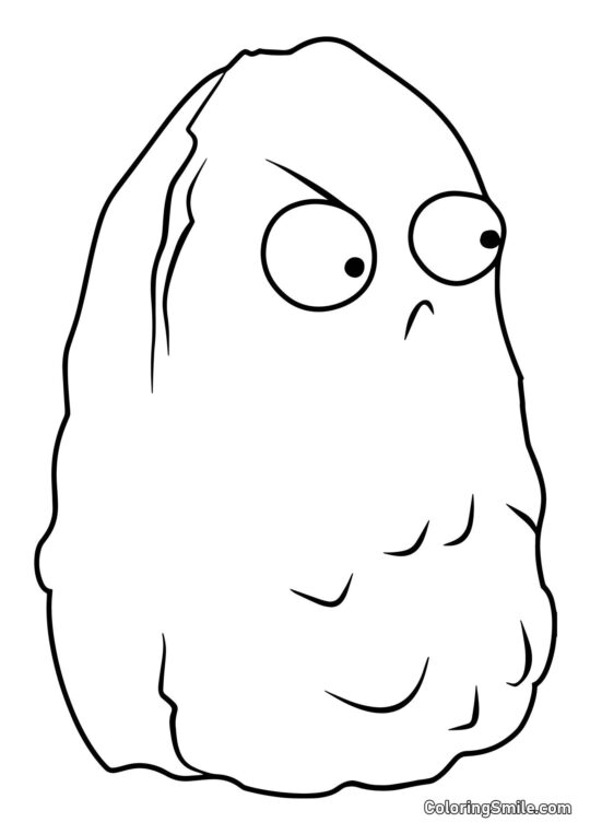 Høj-nød fra Plants vs. Zombies - Farvelægningsside