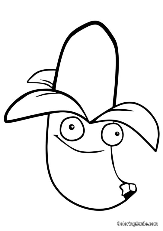 Banana Launcher fra Plants vs. Zombies - Farvelægningsside