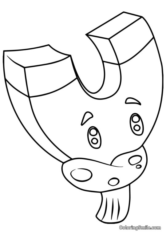 Magnet-shroom fra Plants vs. Zombies - Farvelægningsside