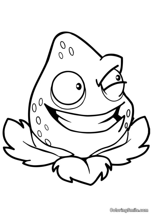 Explode-O-Nut fra Plants vs. Zombies - Farvelægningsside