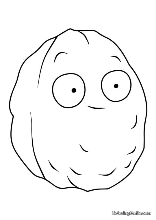 Væg-nød fra Plants vs. Zombies - Farvelægningsside