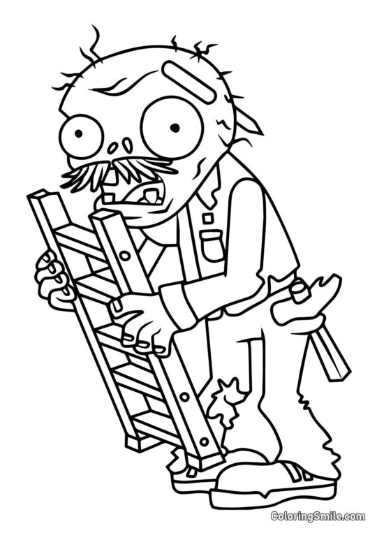 Stige Zombie - Farvelægningsside