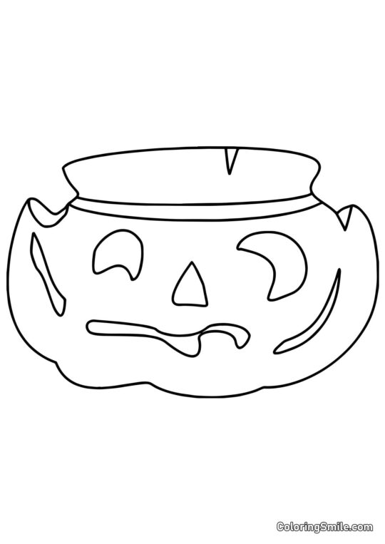 Græskar fra Plants vs. Zombies - Farvelægningsside