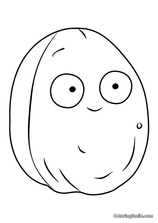 Explodo-nut fra Plants vs. Zombies - Farvelægningsside