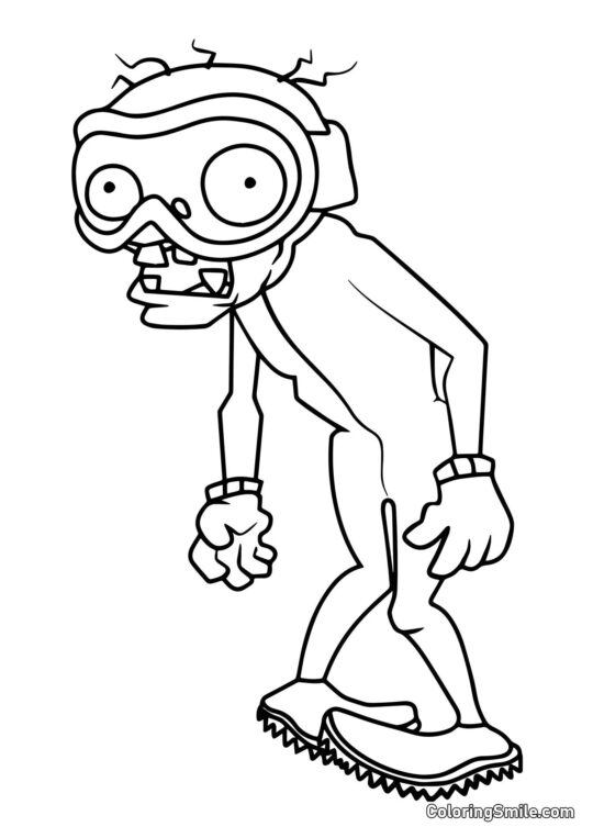 Bobsled Hold Zombie - Farvelægningsside