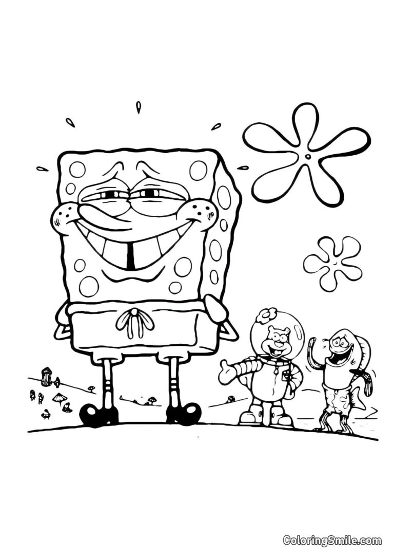 SpongeBob Coloring Pages for Kids | Free Printable Pictures