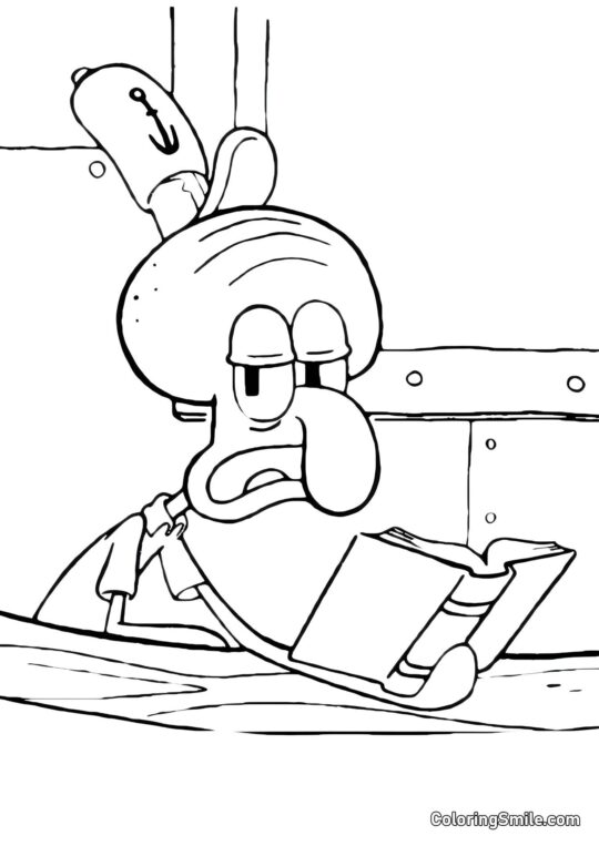 SpongeBob’s thoughts - Coloring Page