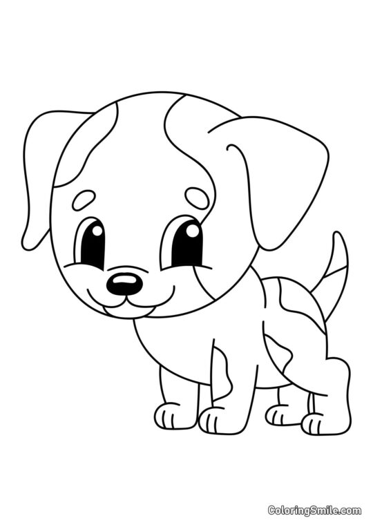 Dog and Puppy Coloring Pages Dog - Coloring Page