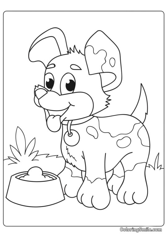 Dog and Puppy Coloring Pages Content dog - Coloring Page