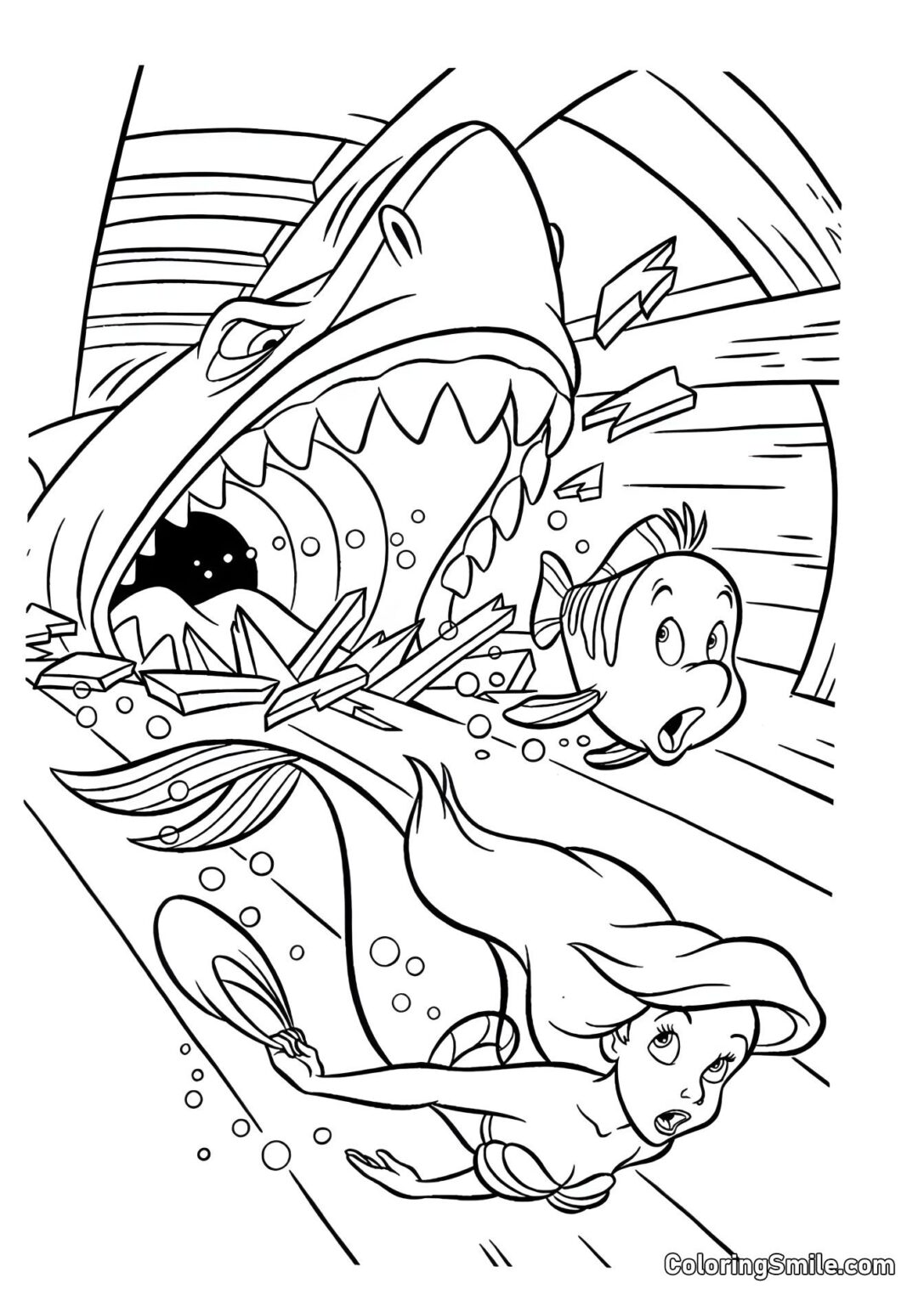 Ariel the little mermaid coloring pages for girls