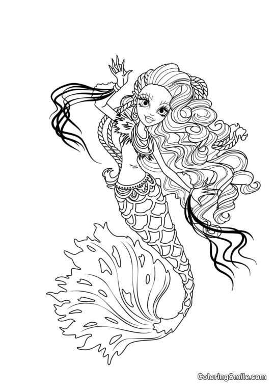Desenhos de Monster High para Colorir Sirena Von Boo (Sirena Von Boo) - Página para Colorir