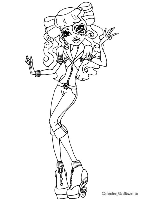 Desenhos de Monster High para Colorir Monster High Operetta - Página para Colorir
