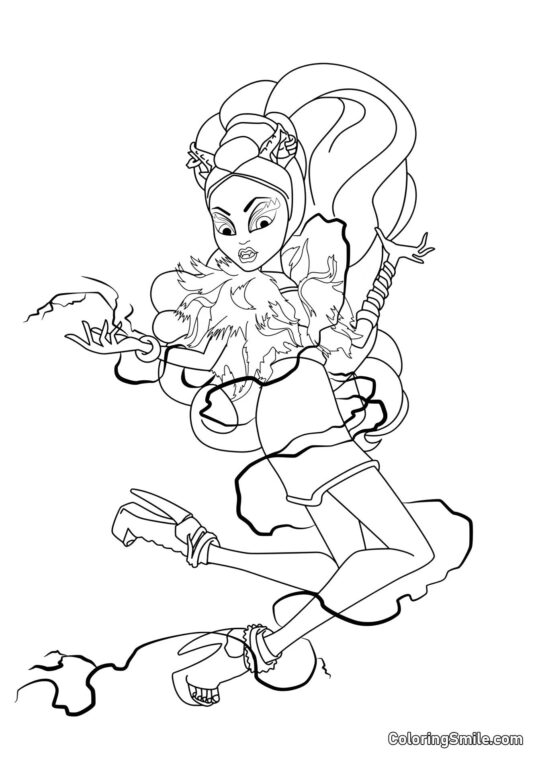 Desenhos de Monster High para Colorir Clawvenus (Clawvenus) - Página para Colorir