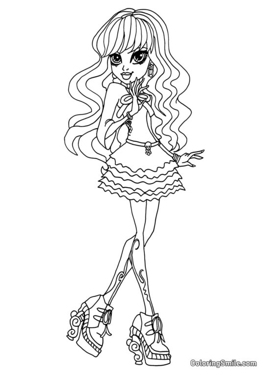 Desenhos de Monster High para Colorir Twyla do Monster High - Página para Colorir