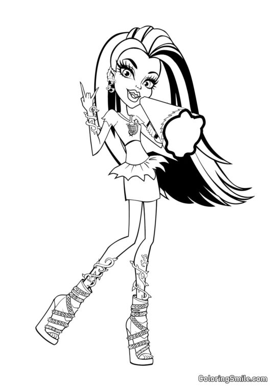 Desenhos de Monster High para Colorir Venus McFlytrap - Página para Colorir