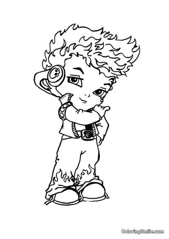 Desenhos de Monster High para Colorir Pequeno Holt Hyde - Página para Colorir