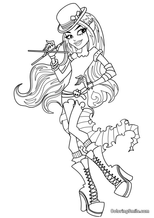 Desenhos de Monster High para Colorir Boo-Lu Cerone - Página para Colorir