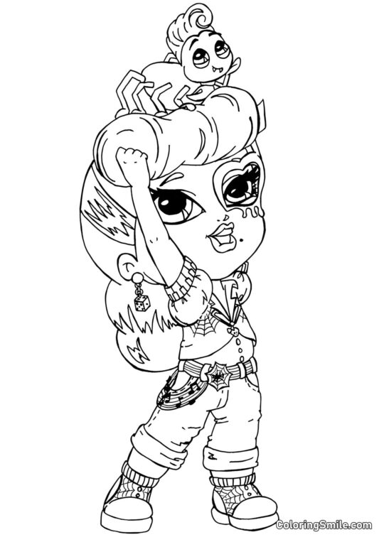 Desenhos de Monster High para Colorir Pequena Operetta - Página para Colorir