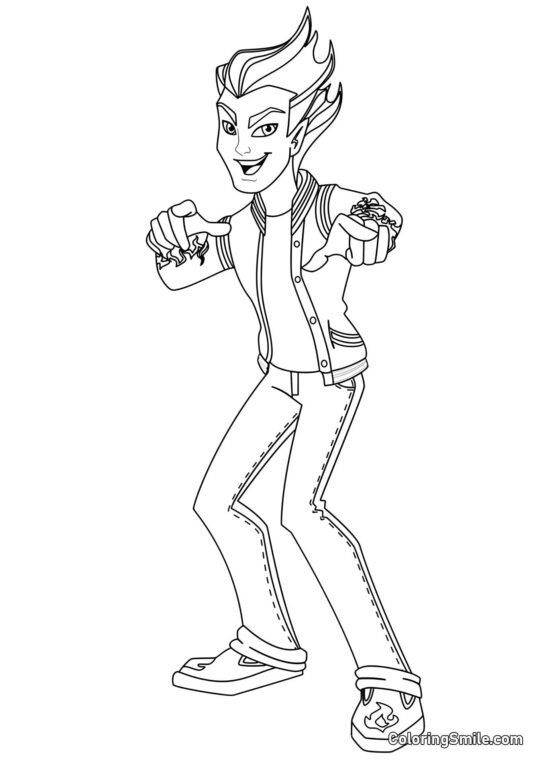 Desenhos de Monster High para Colorir Heath Burns - Página para Colorir