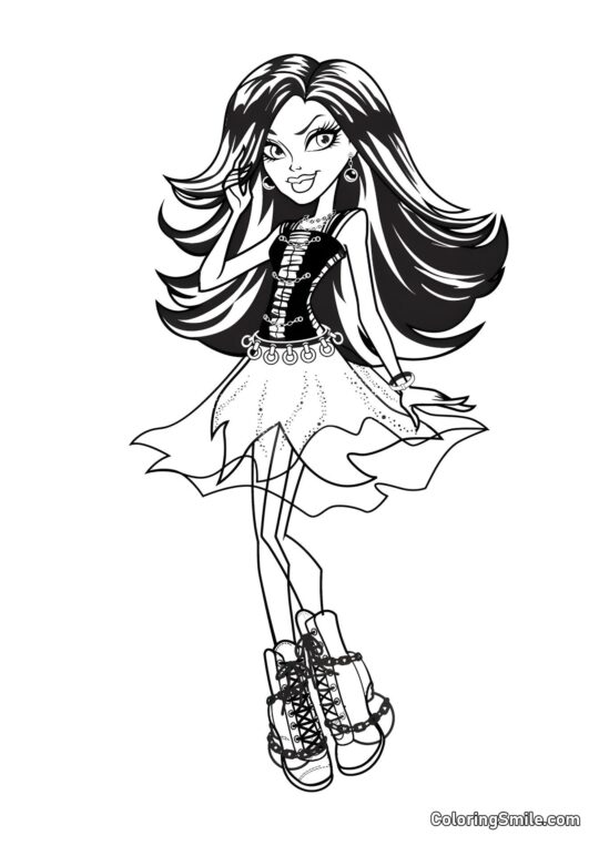 Desenhos de Monster High para Colorir Spectra Vondergeist do Monster High - Página para Colorir