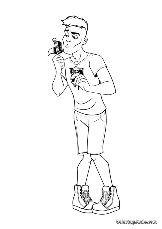 Desenhos de Monster High para Colorir Sloumen - Página para Colorir