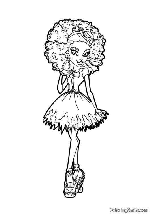 Desenhos de Monster High para Colorir Honey Swamp - Página para Colorir