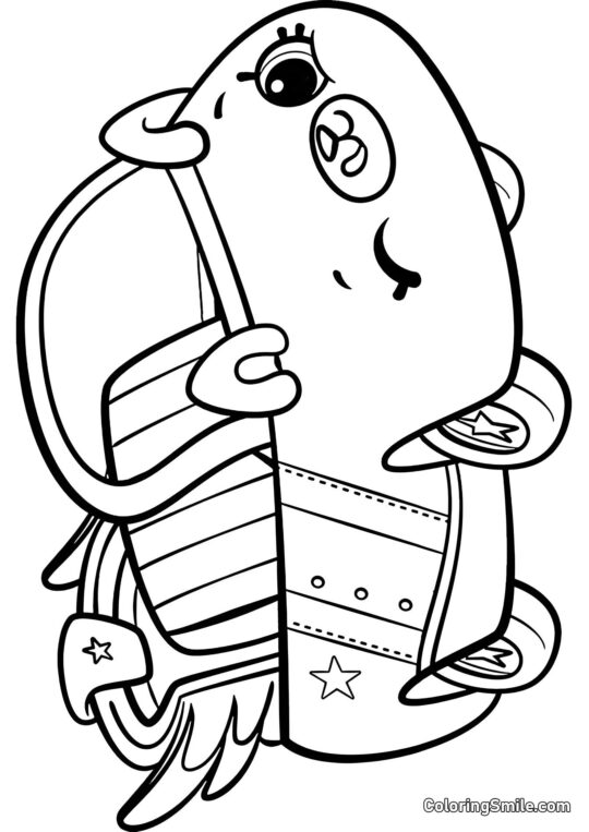 Шопкінс Зіркове Авто - Розмальовка