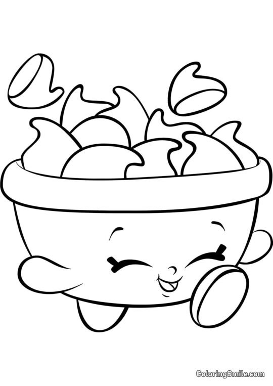 Шопкінс Чіпси - Розмальовка