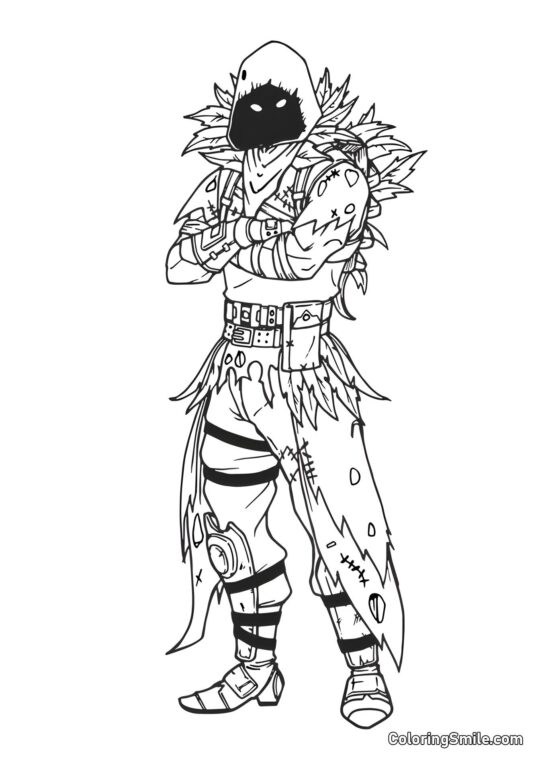 Fortnite Raven - Coloring Page